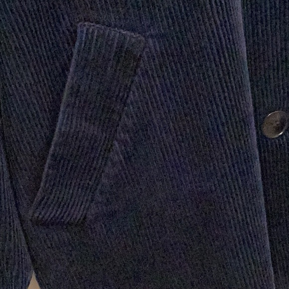 Royal Blue Corduroy 3/4 Car Coat by Part Two - Picture 4 of 8